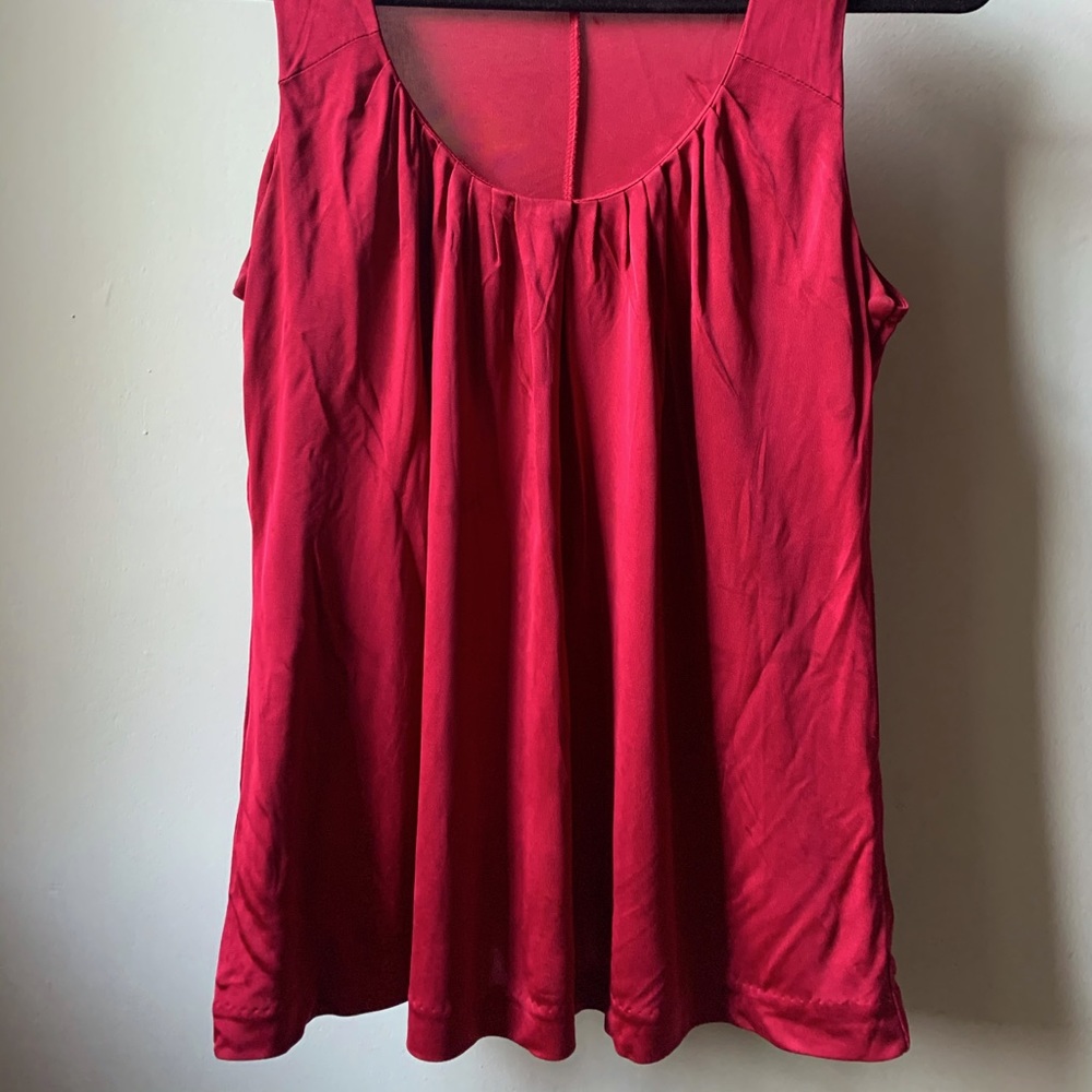 Banana republic deep red top